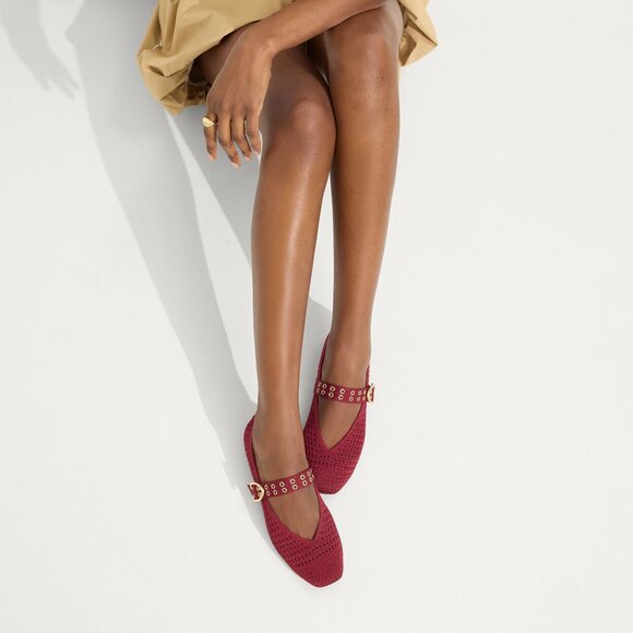 NEW! Rothy's The Max Buckle Mary Jane - Ruby Mesh Size 9 - Picture 3 of 8